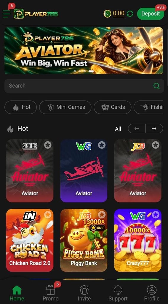 PLAYER786 Game APK Download Interface Guide